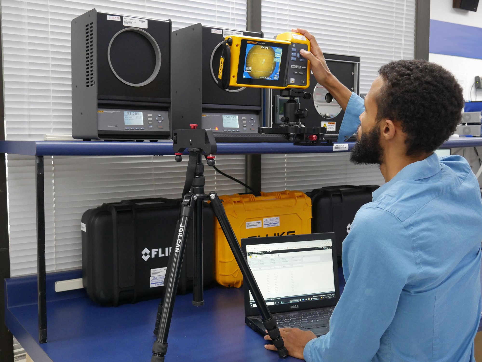 ATEC Technicians Calibrate a Thermal Imager